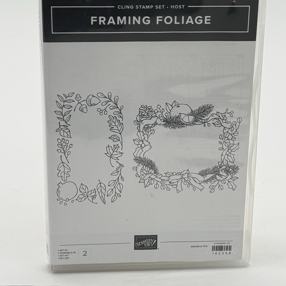FRAMING FOLIAGE Stamp Set Stampin Up Autumn Christmas Fall 162358